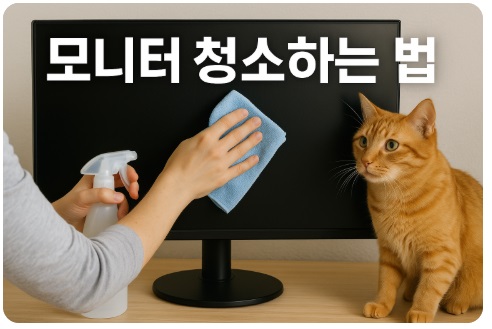 모니터 청소