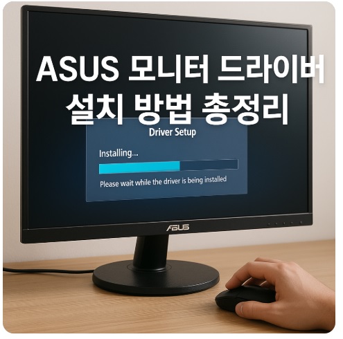 asus 모니터 드라이버 설치
