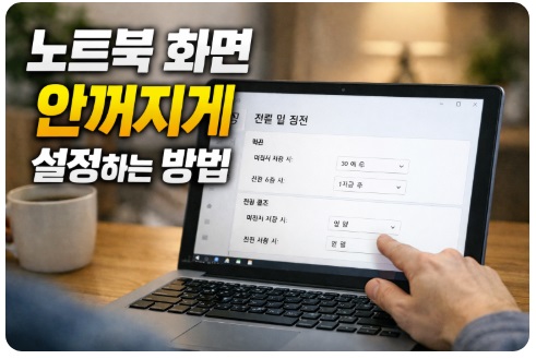 노트북 화면 안꺼지게