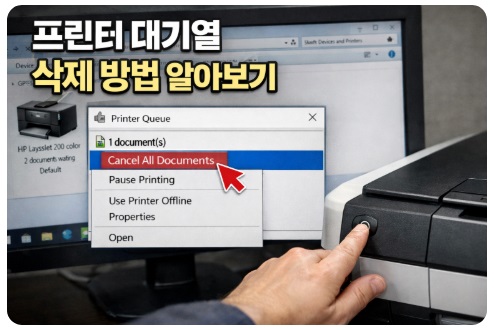 프린터 대기열 삭제