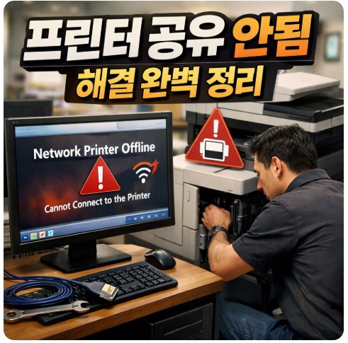 프린터 공유 안됨