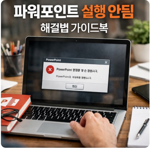 파워포인트 실행 안됨