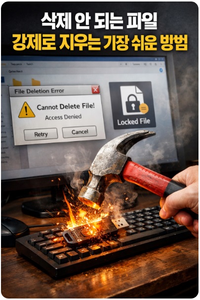 삭제 안 되는 파일